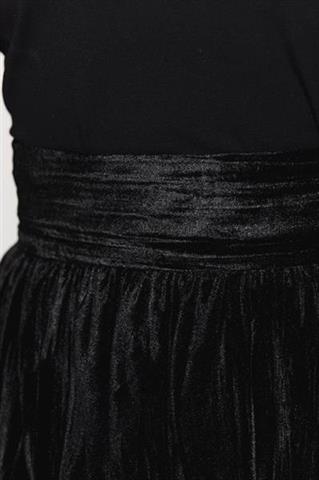 Czarna spódnica midi 58033 - 210821