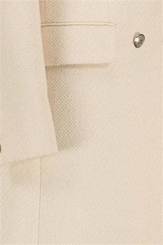 Elegancki płaszcz damski écru 85539 - 211831