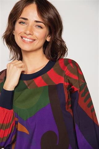 Bluza w abstrakcyjny wzór 58051 - 212951