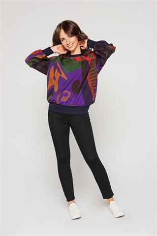 Bluza w abstrakcyjny wzór 58051 - 212981