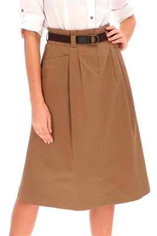 Spódnica midi z marszczoną talią 58173 - 221651