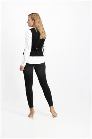 Elegancka czarna kamizelka damska 85459 - 223221