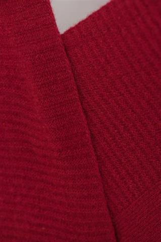 Czerwone poncho damskie 84450 - 22351