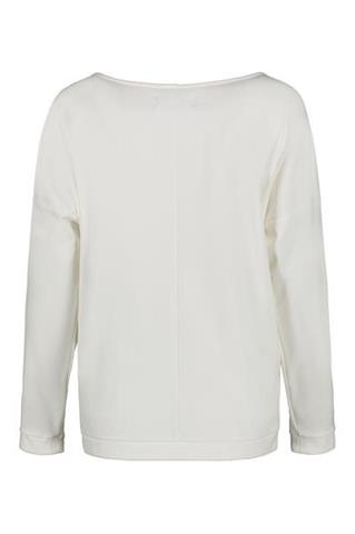 Biała bluza ze złotym nadrukiem 58191 - 228401