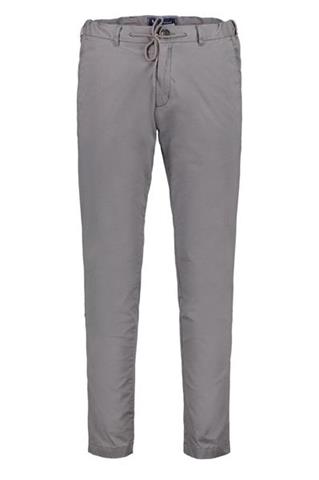 Szare spodnie chinos z gumką w pasie 60176 - 230711