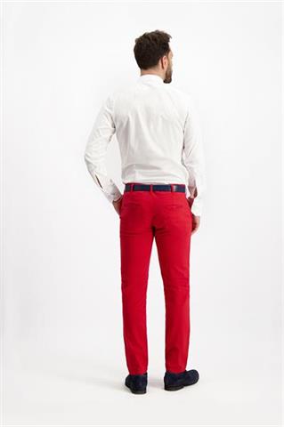 Czerwone spodnie męskie chinos 64166 - 232661