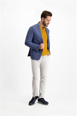 Musztardowa koszulka polo 73859 - 232791