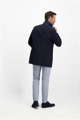 Jasnoniebieskie spodnie męskie w kratę chinos 64159 - 245661
