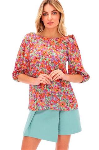 Elegancka bluzka damska z dekoltem na plecach 58247 - 274101