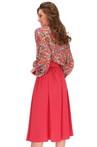 Rozkloszowana spódnica midi z paskiem 58257 - 274691