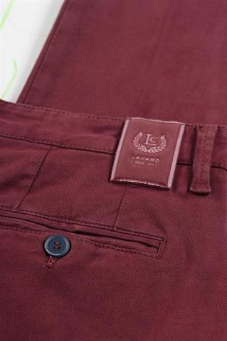Bordowe spodnie Chinos PBT 60121 - 27721