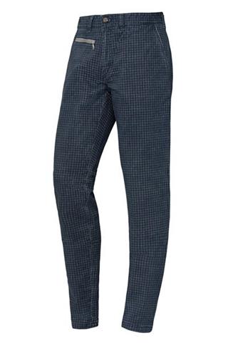 Granatowe spodnie w pepitkę Chinos Class 64495 - 27931