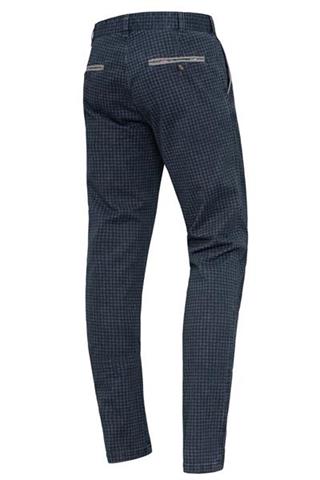 Granatowe spodnie w pepitkę Chinos Class 64495 - 27981
