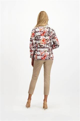 Pikowana kurtka w kwiaty 83390 - 281841