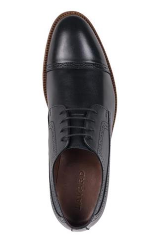 Czarne buty męskie z perforacją 72846 - 28461