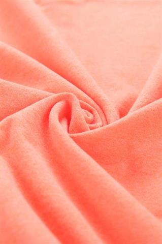 Pomarańczowa bluza damska ze stójką z tkaniny prostretch 58323 - 290231