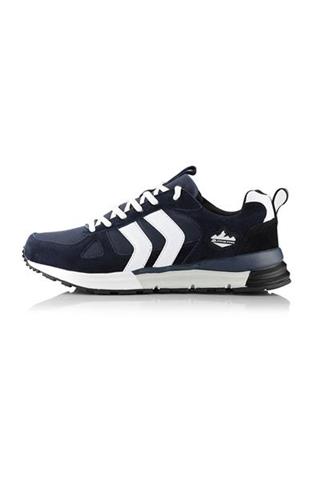 Skórzane sneakersy męskie w odcieniu granatu 58468 - 290671