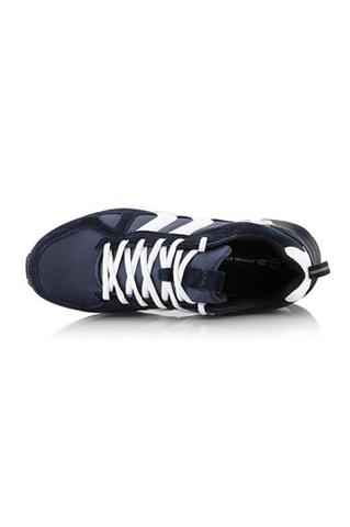 Skórzane sneakersy męskie w odcieniu granatu 58468 - 290681