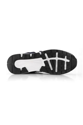 Skórzane sneakersy męskie w odcieniu granatu 58468 - 290701