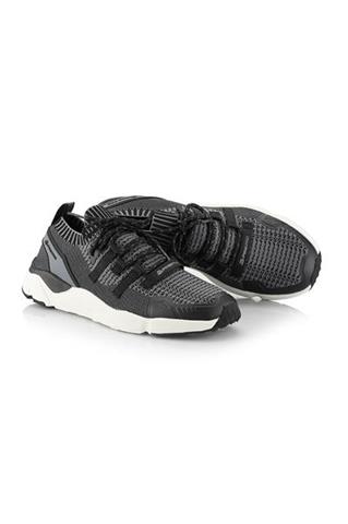 Szare sneakersy męskie z miękką cholewką 58466 - 290841
