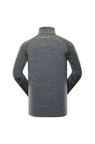 Szara bluza męska ze stójką 58358 - 291861