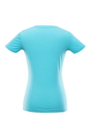 Niebieski t-shirt damski z nadrukiem 58308 - 294491