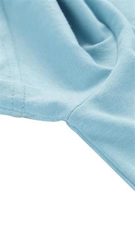Błękitny t-shirt damski z krótkim rękawem 58311 - 295081