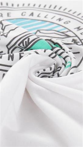 Biały t-shirt dziecięcy z nadrukiem 58427 - 297101