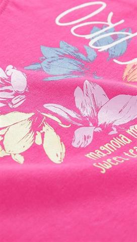 Bawełniany t-shirt dziecięcy w różowym kolorze 58457 - 299741