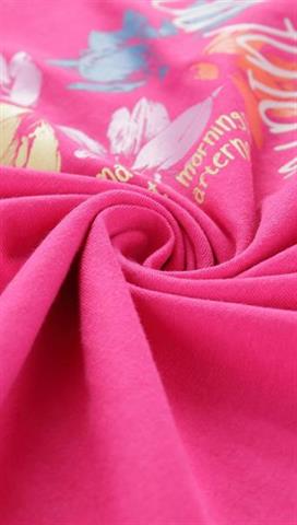 Bawełniany t-shirt dziecięcy w różowym kolorze 58457 - 299811