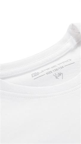 Biały t-shirt dziecięcy 58435 - 300241