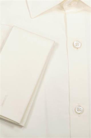 Elegancka koszula męska slim w kolorze écru 92304 - 307891