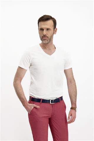 Biały t-shirt męski 72994 - 314211