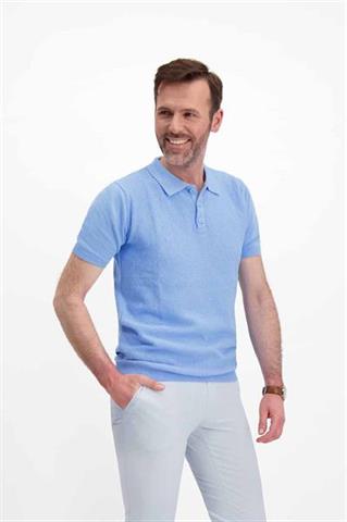 Błękitna koszulka polo 73882 - 314271