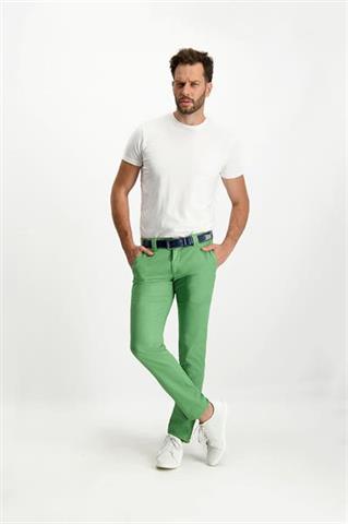 Zielone modne spodnie męskie Chinos PBT 60139 - 320841
