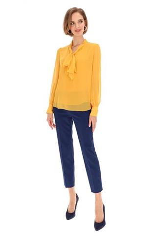 Elegancka bluzka damska z wiązaniem pod szyją 58491 - 323231