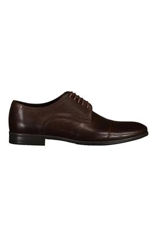 Eleganckie ciemnobrązowe buty męskie 75126 - 327251