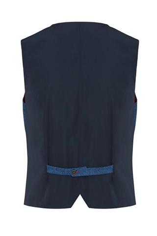 Niebieska kamizelka męska casual Saley 10061 - 32831
