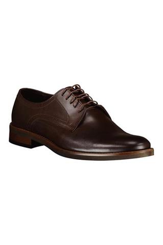 Ciemnobrązowe eleganckie buty męskie 75136 - 341681