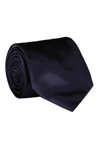 Jedwabny krawat męski w odcieniu granatu Lavard Gold 73092 - 346621