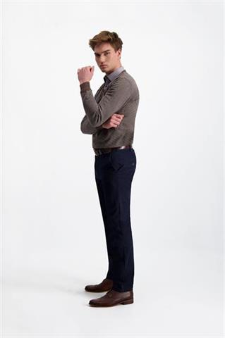 Granatowe spodnie chinos 64581 - 351691