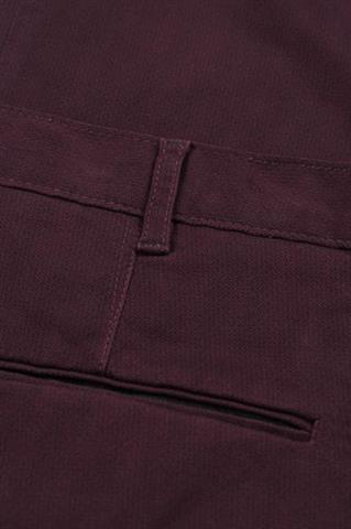 Burgundowe spodnie męskie Chinos Print 64602 - 35511
