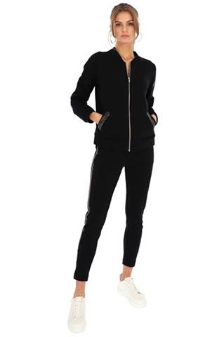 Czarna bluza damska z cekinami 58603 - 361081