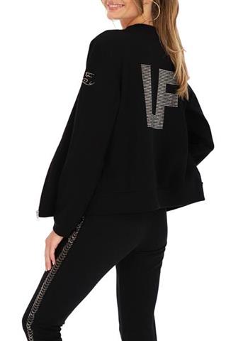 Czarna bluza damska z cekinami 58603 - 361091