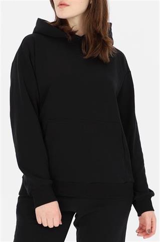Czarna bluza damska z kapturem 58606 - 361191