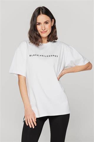 Biały t-shirt oversize 58646 - 367291
