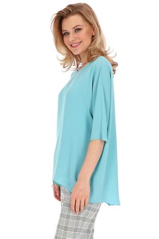 Elegancka turkusowa bluzka damska 58676 - 371401