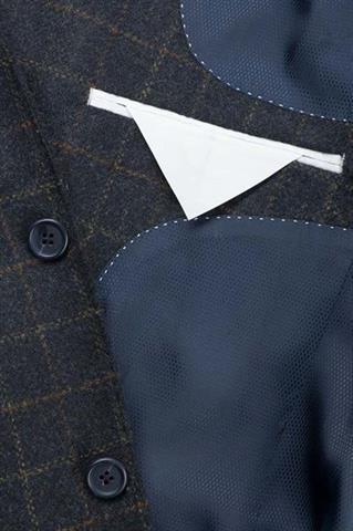 Granatowa marynarka w kratę Boya Plaid Navy 45145 - 37151