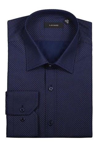 Granatowa koszula w kropki 93293 - 377081