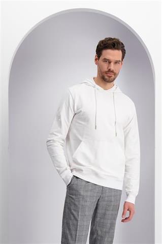 Biała bluza męska z kapturem 74042 - 377671